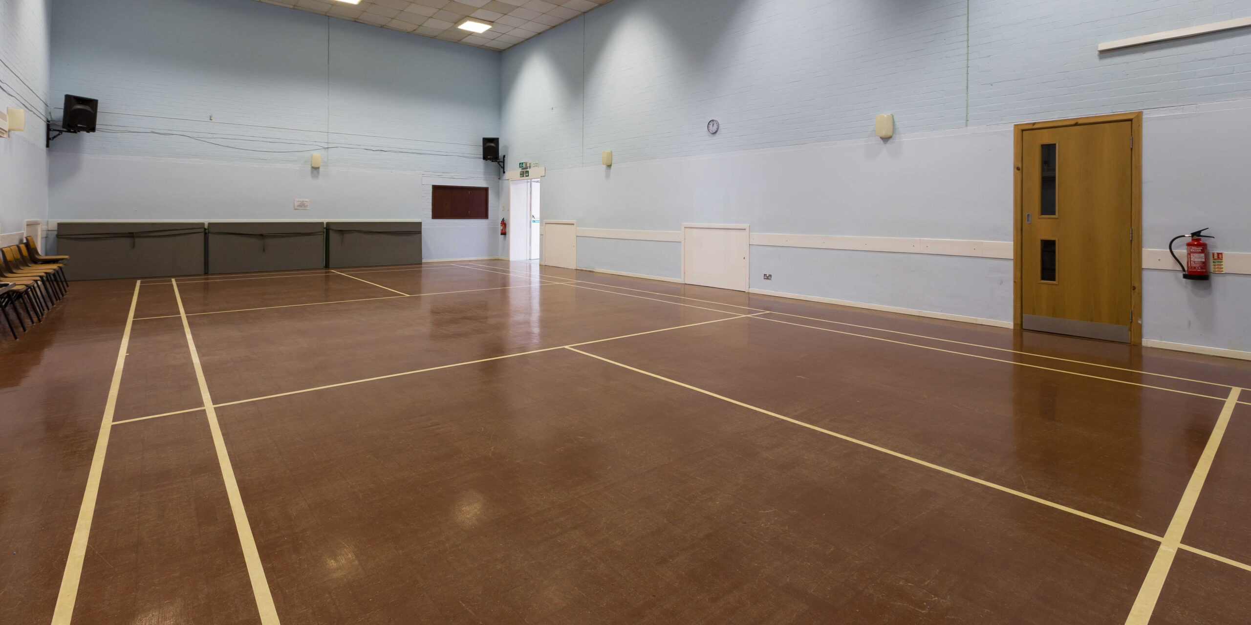 A photo of the main hall of Bearwood Community Centre
